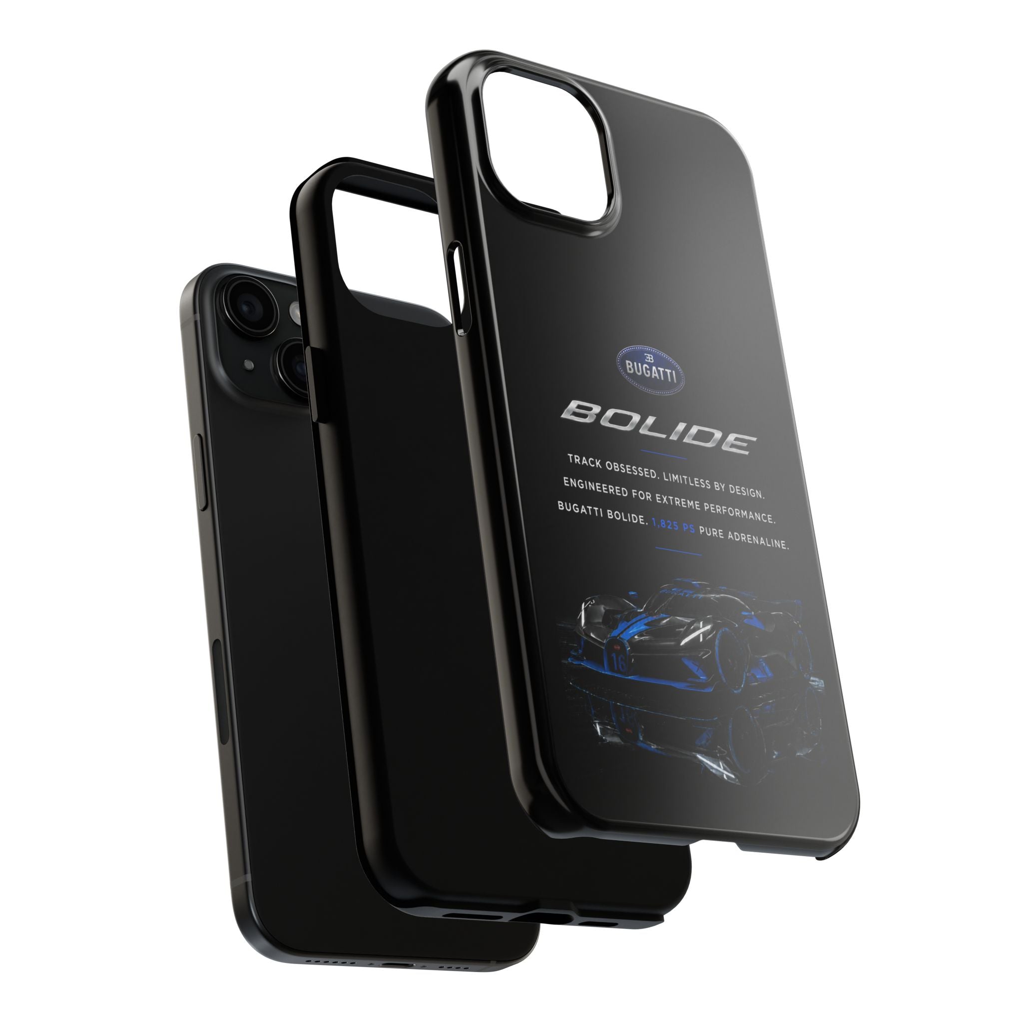 Bugatti Bolide Racing Phone Case — Glossy Protective iPhone Cover