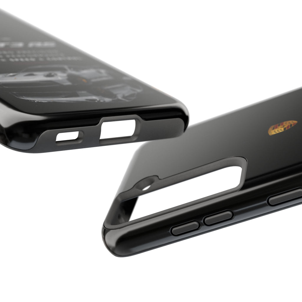Porsche 911 GT3 RS Tough Phone Case — Black Racing Car Protective Cover