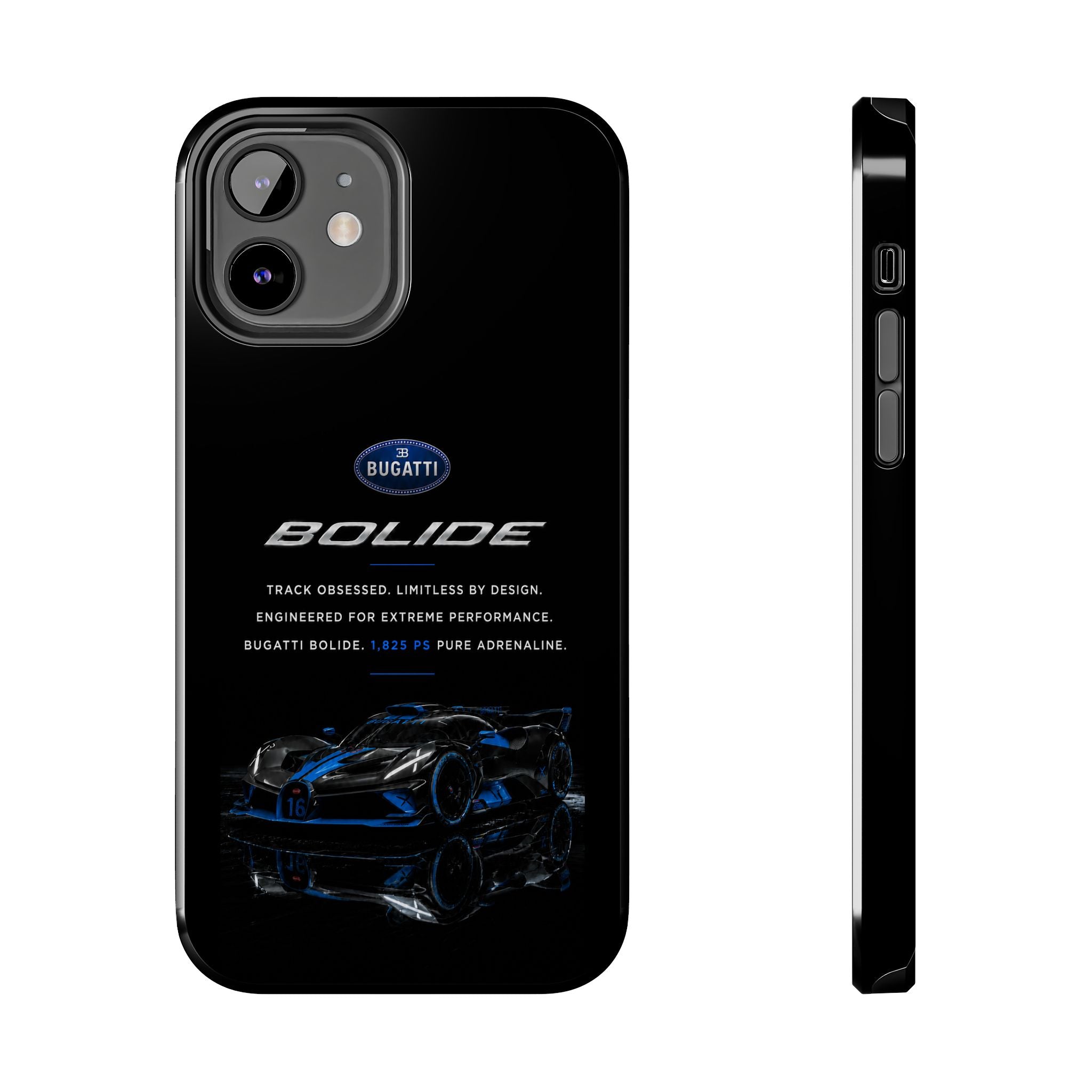 Bugatti Bolide Racing Phone Case — Glossy Protective iPhone Cover