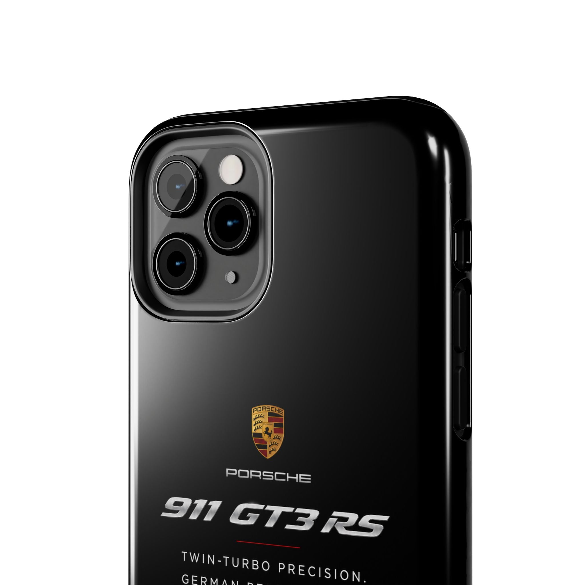 Porsche 911 GT3 RS Tough Phone Case — Black Racing Car Protective Cover