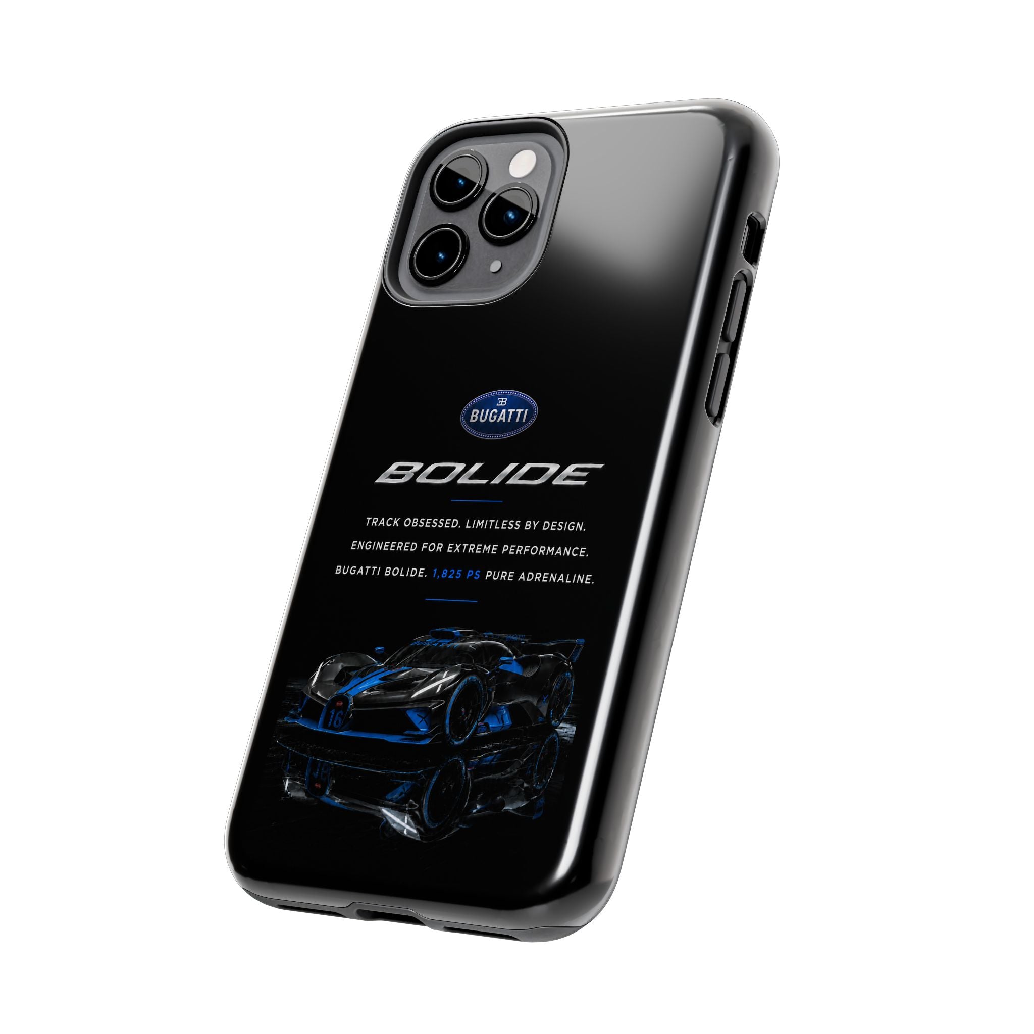 Bugatti Bolide Racing Phone Case — Glossy Protective iPhone Cover