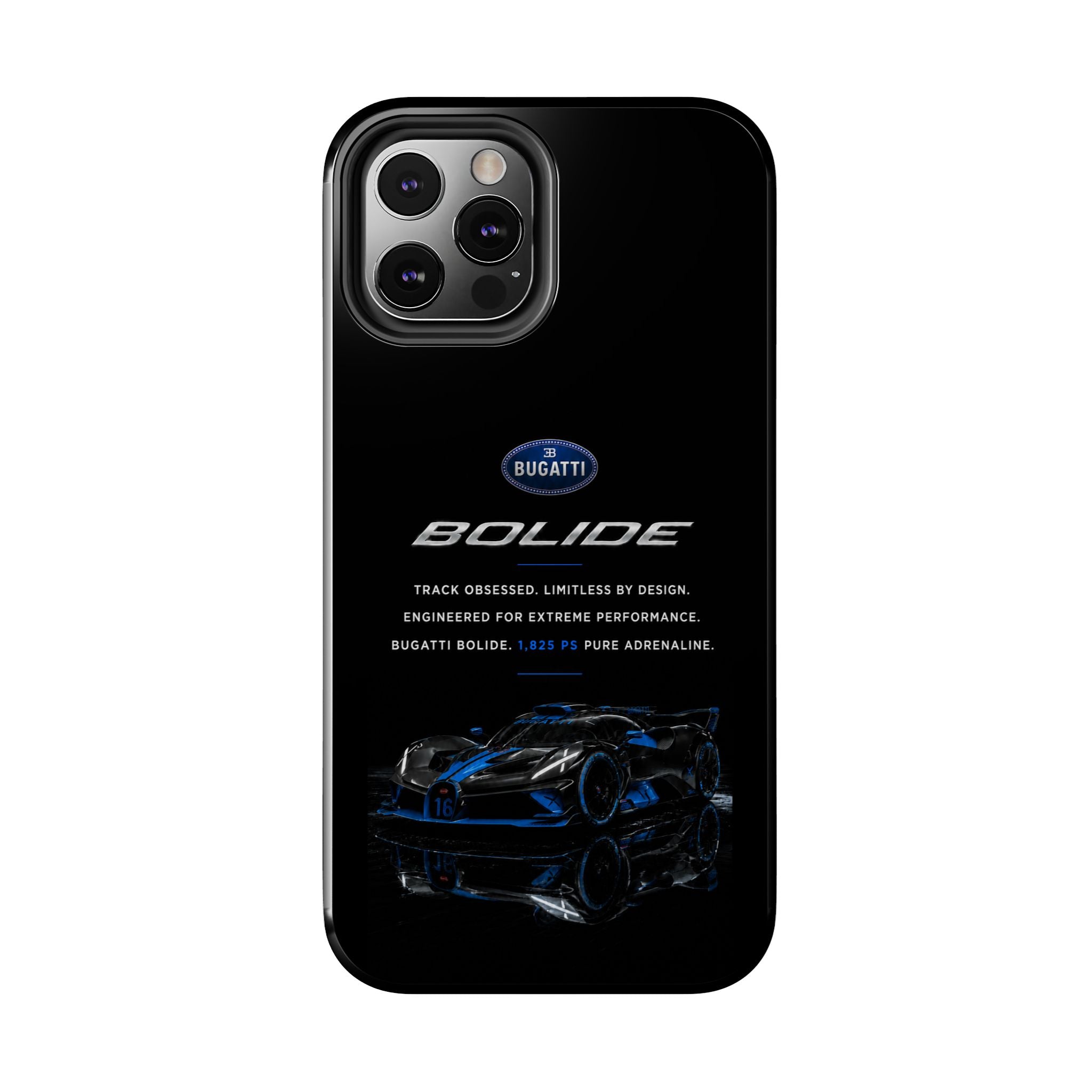 Bugatti Bolide Racing Phone Case — Glossy Protective iPhone Cover