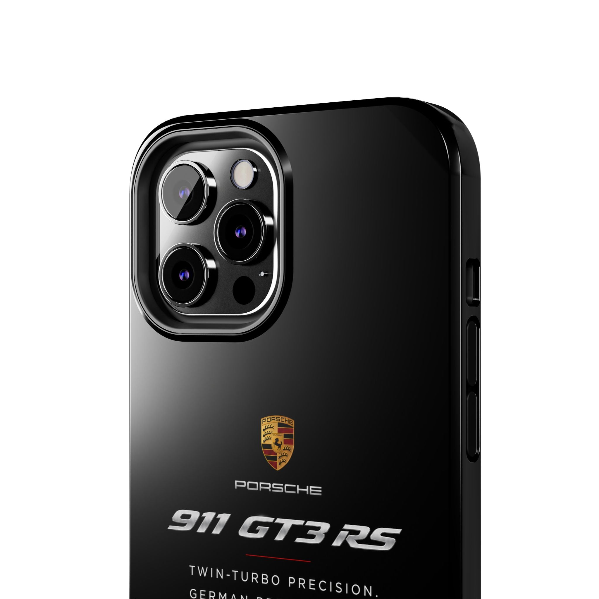 Porsche 911 GT3 RS Tough Phone Case — Black Racing Car Protective Cover
