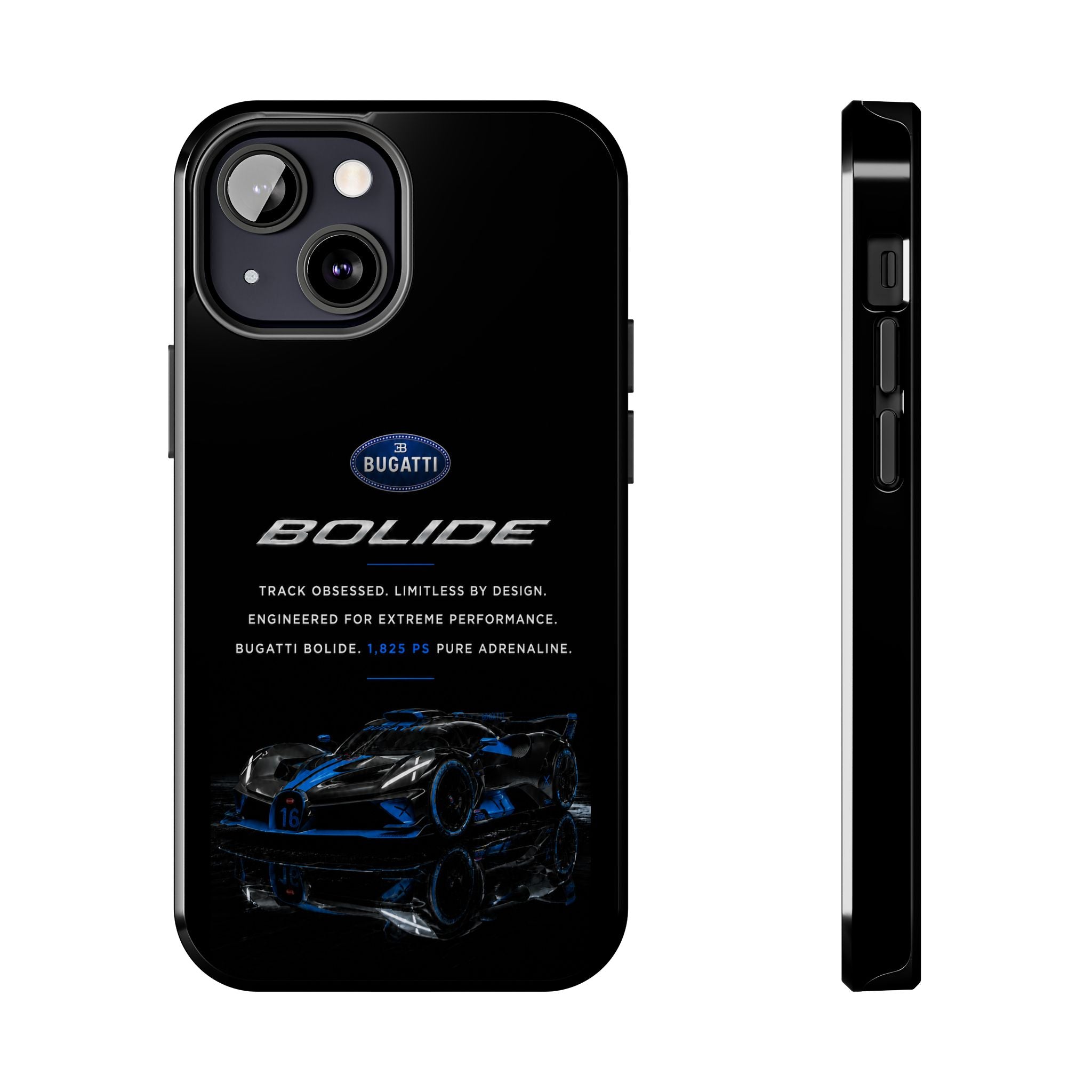 Bugatti Bolide Racing Phone Case — Glossy Protective iPhone Cover