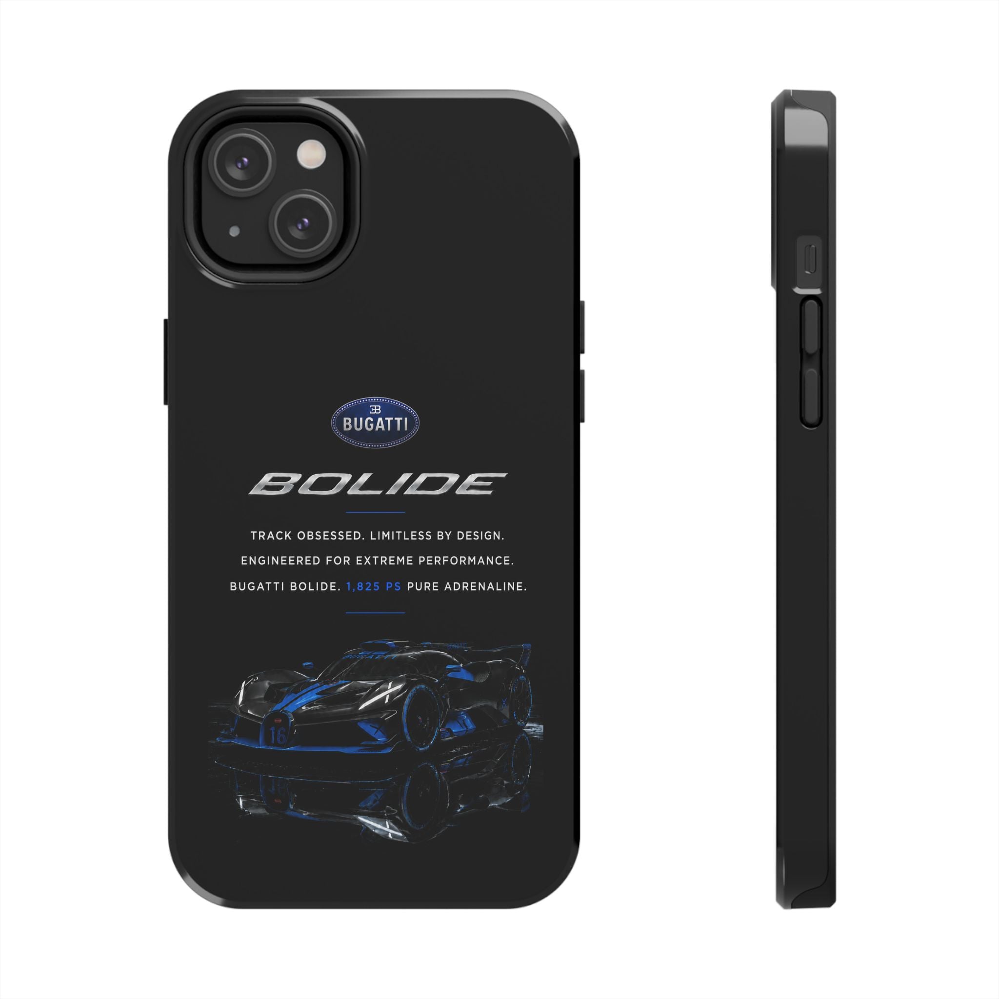 Bugatti Bolide Racing Phone Case — Glossy Protective iPhone Cover