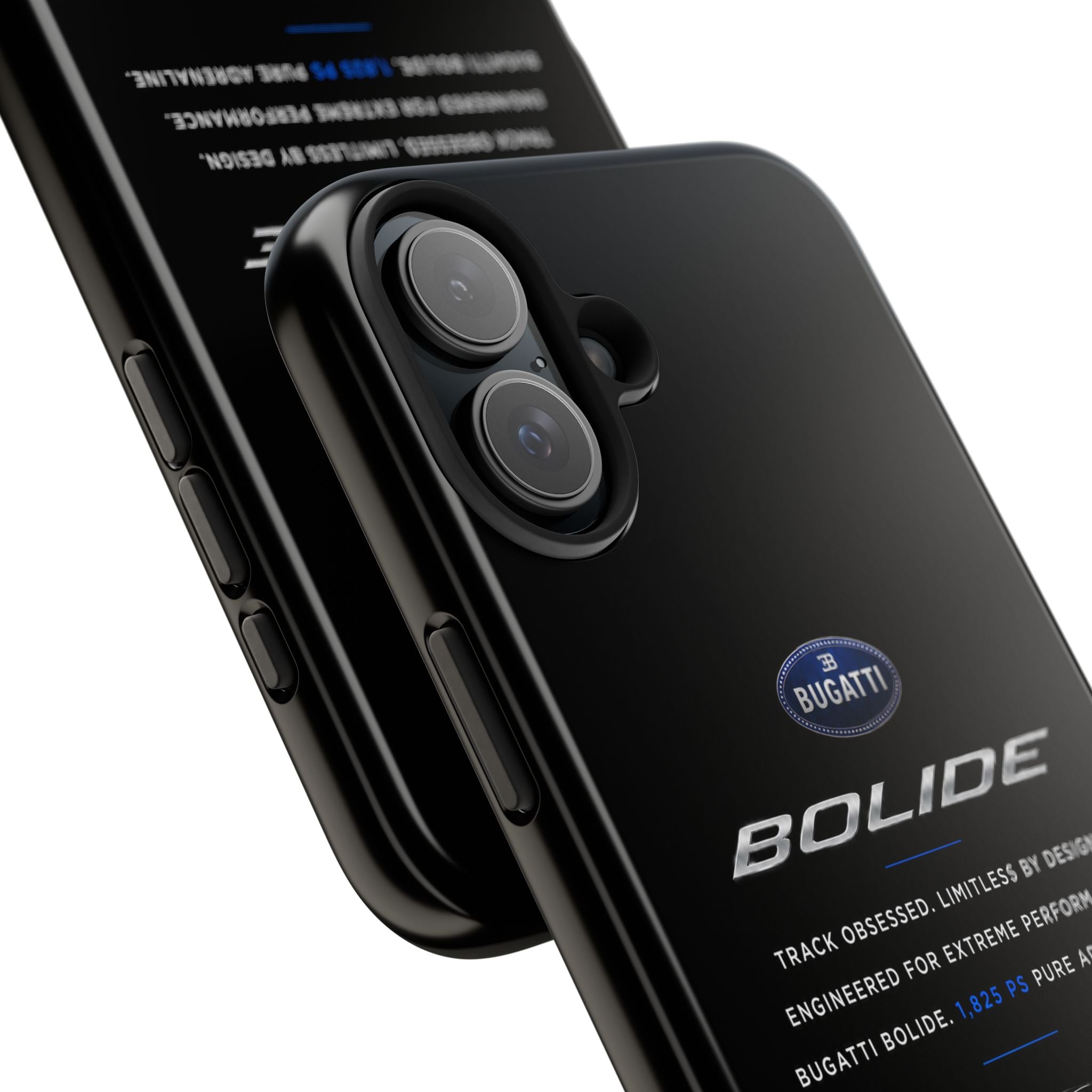 Bugatti Bolide Racing Phone Case — Glossy Protective iPhone Cover