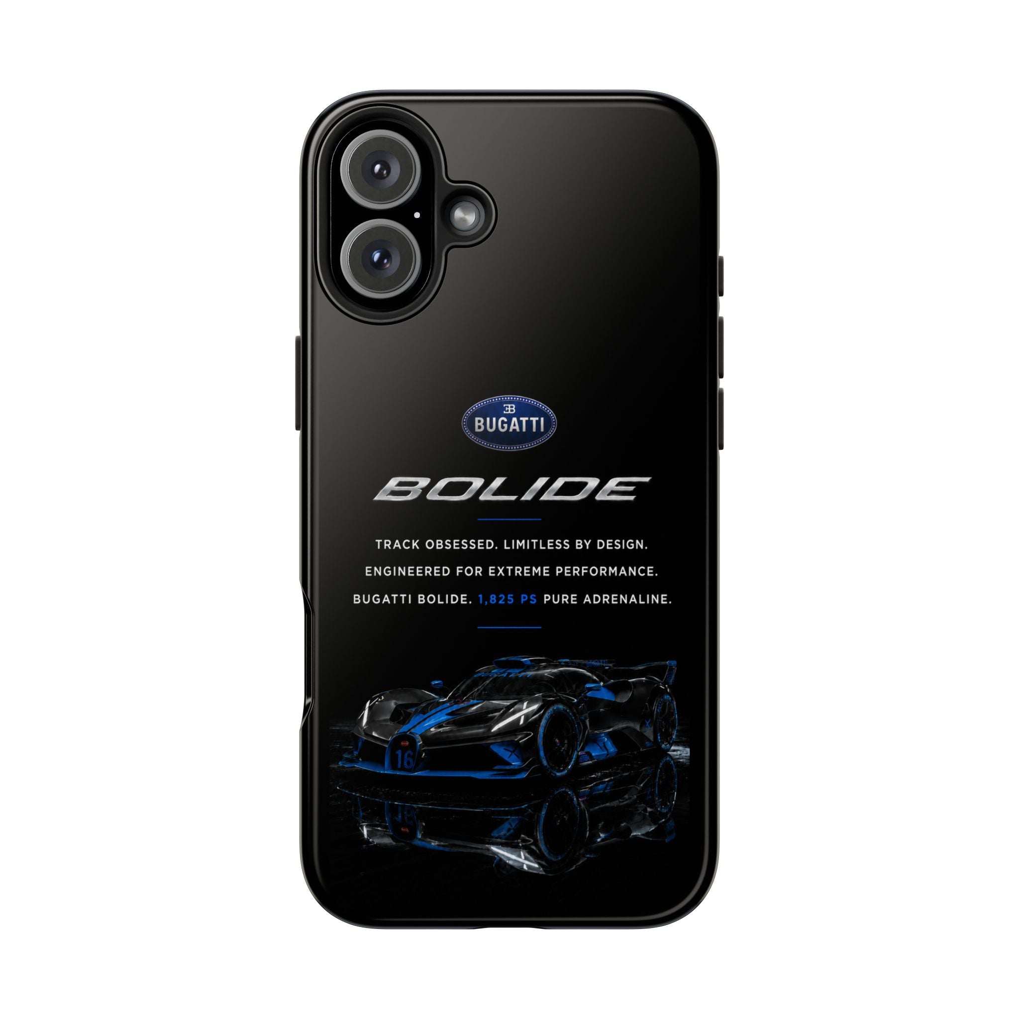 Bugatti Bolide Racing Phone Case — Glossy Protective iPhone Cover