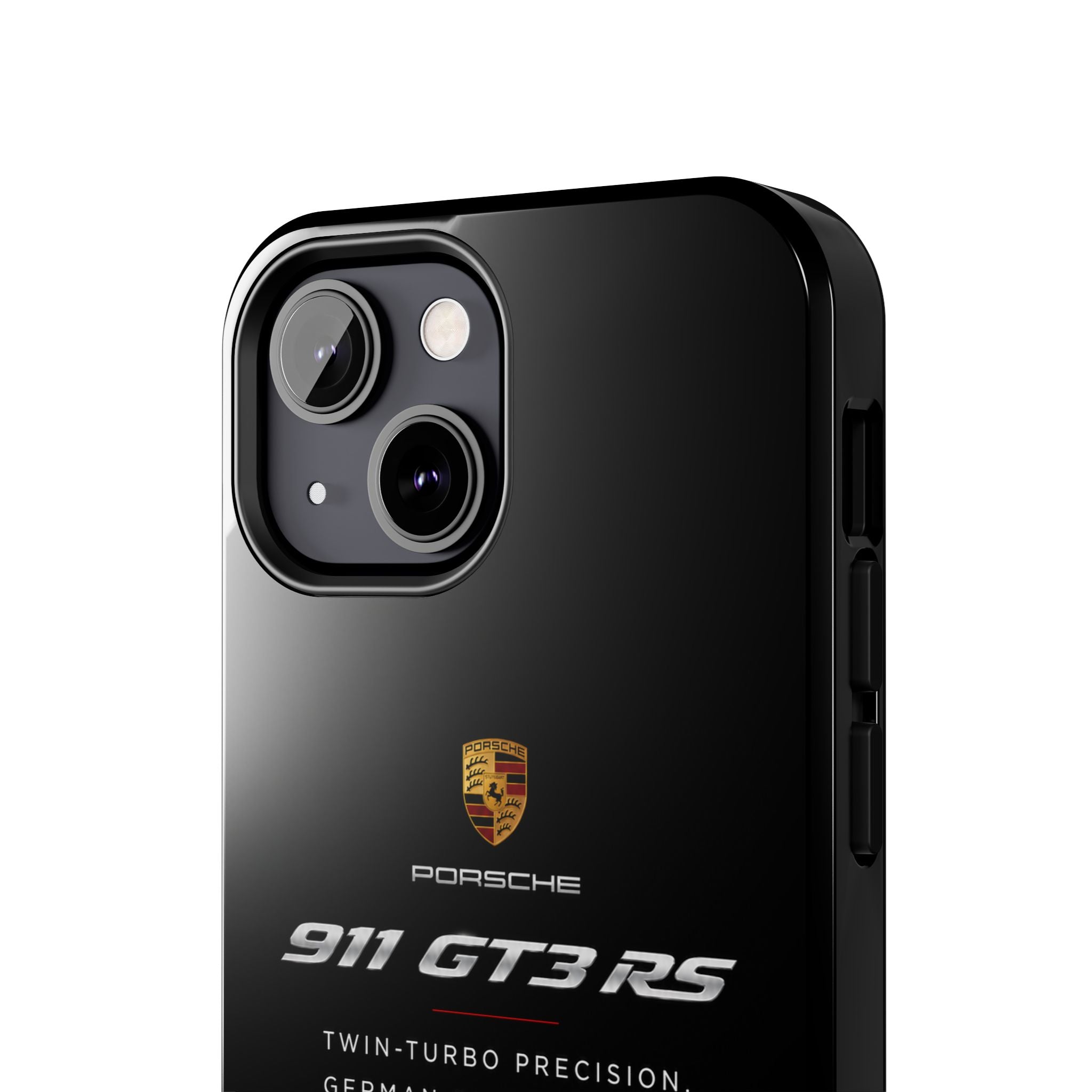 Porsche 911 GT3 RS Tough Phone Case — Black Racing Car Protective Cover