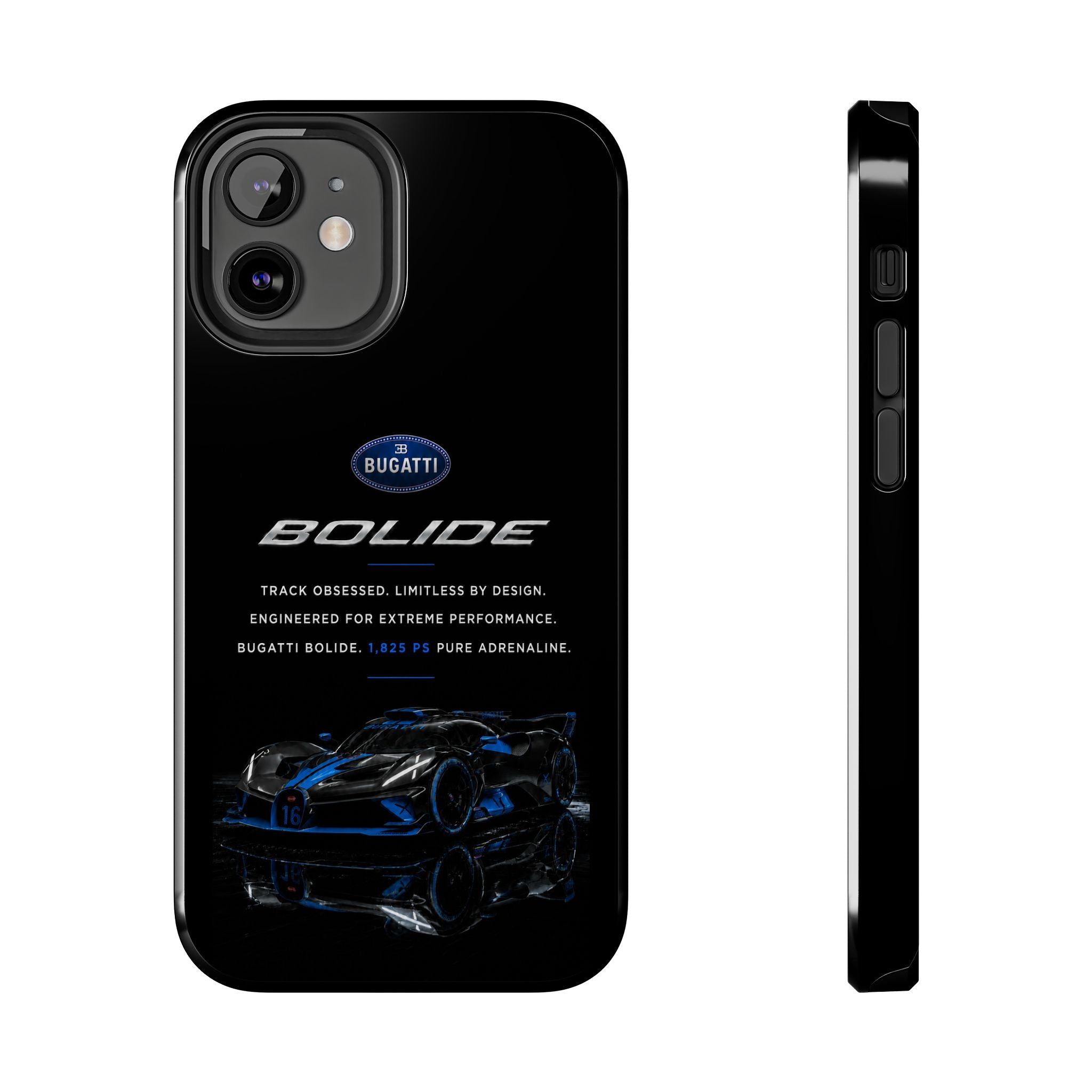 Bugatti Bolide Racing Phone Case — Glossy Protective iPhone Cover