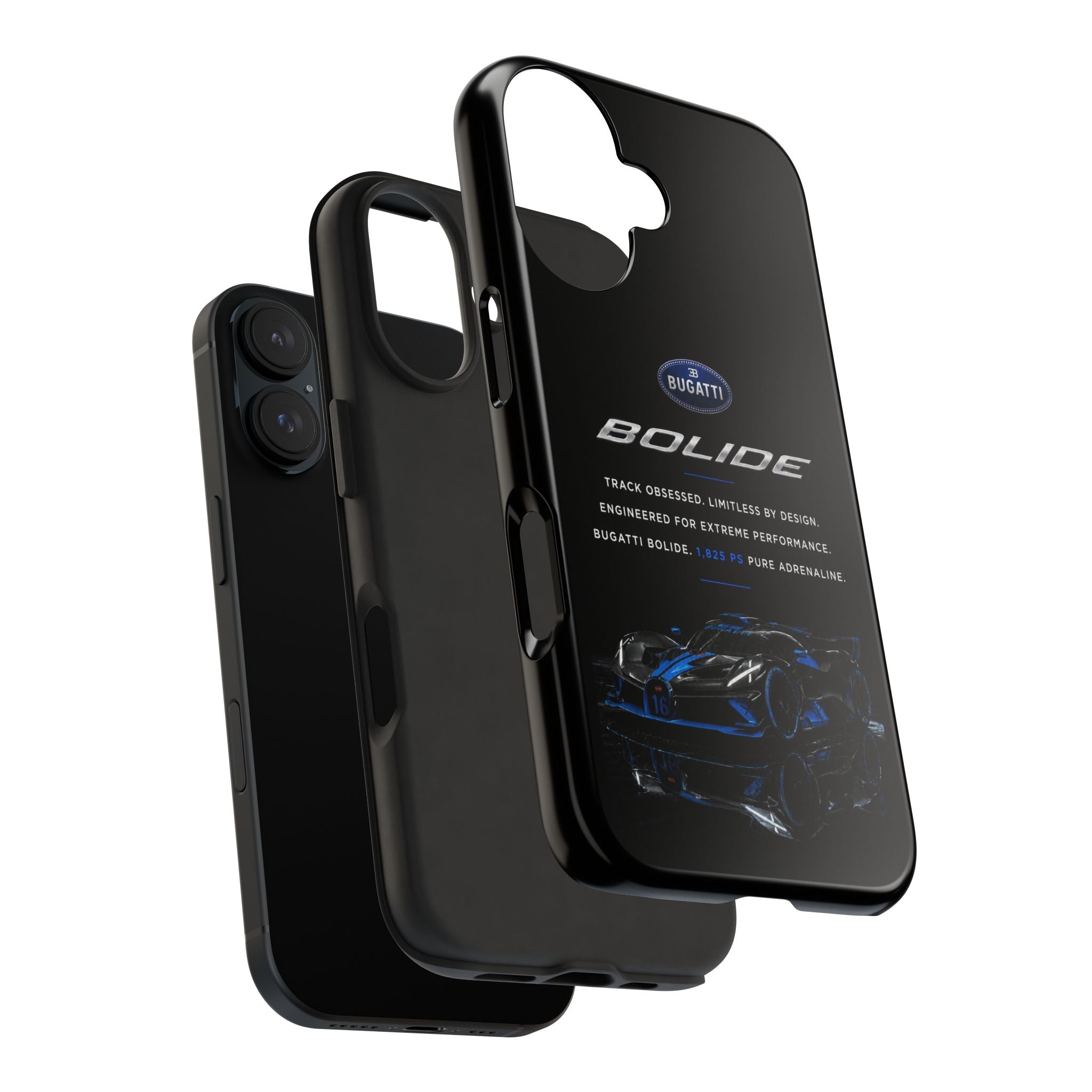 Bugatti Bolide Racing Phone Case — Glossy Protective iPhone Cover
