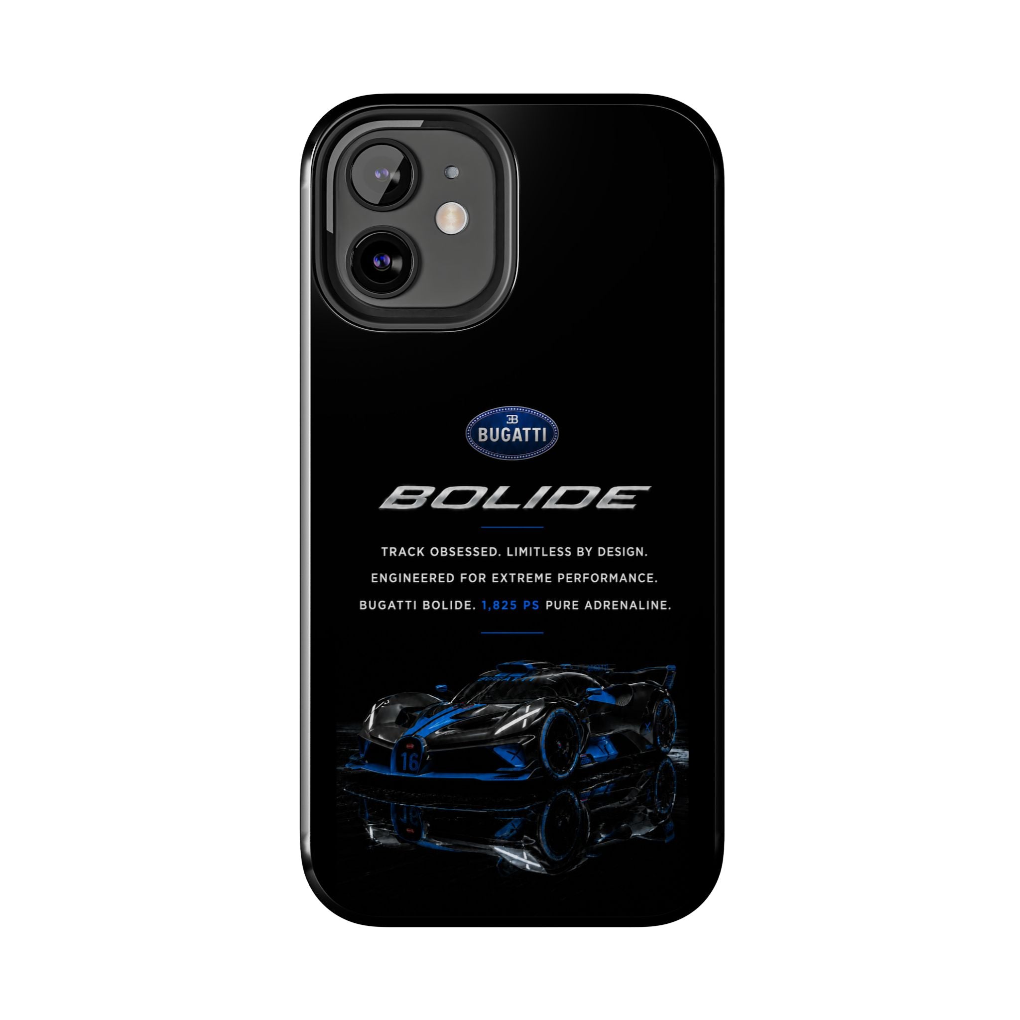 Bugatti Bolide Racing Phone Case — Glossy Protective iPhone Cover