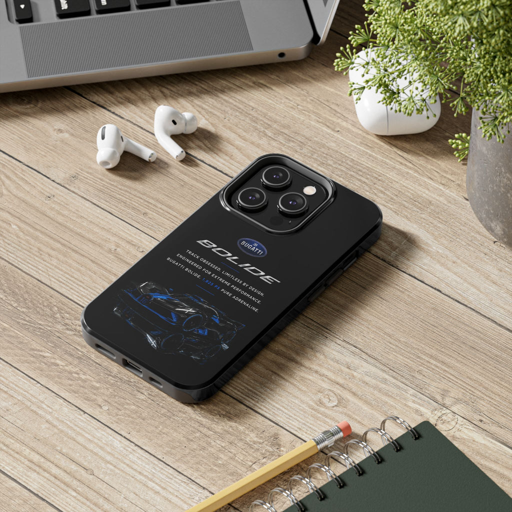 Bugatti Bolide Racing Phone Case — Glossy Protective iPhone Cover