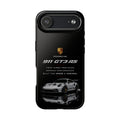 Porsche 911 GT3 RS Tough Phone Case — Black Racing Car Protective Cover
