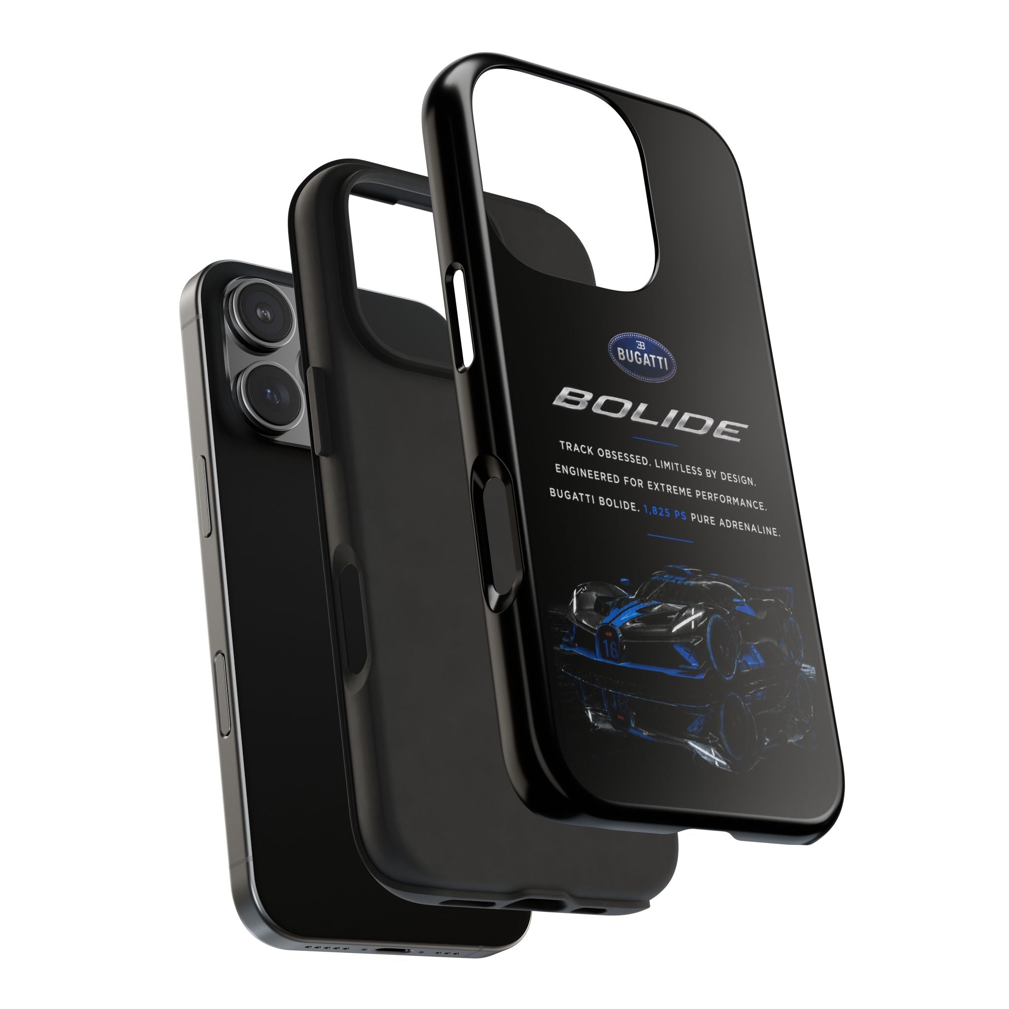 Bugatti Bolide Racing Phone Case — Glossy Protective iPhone Cover