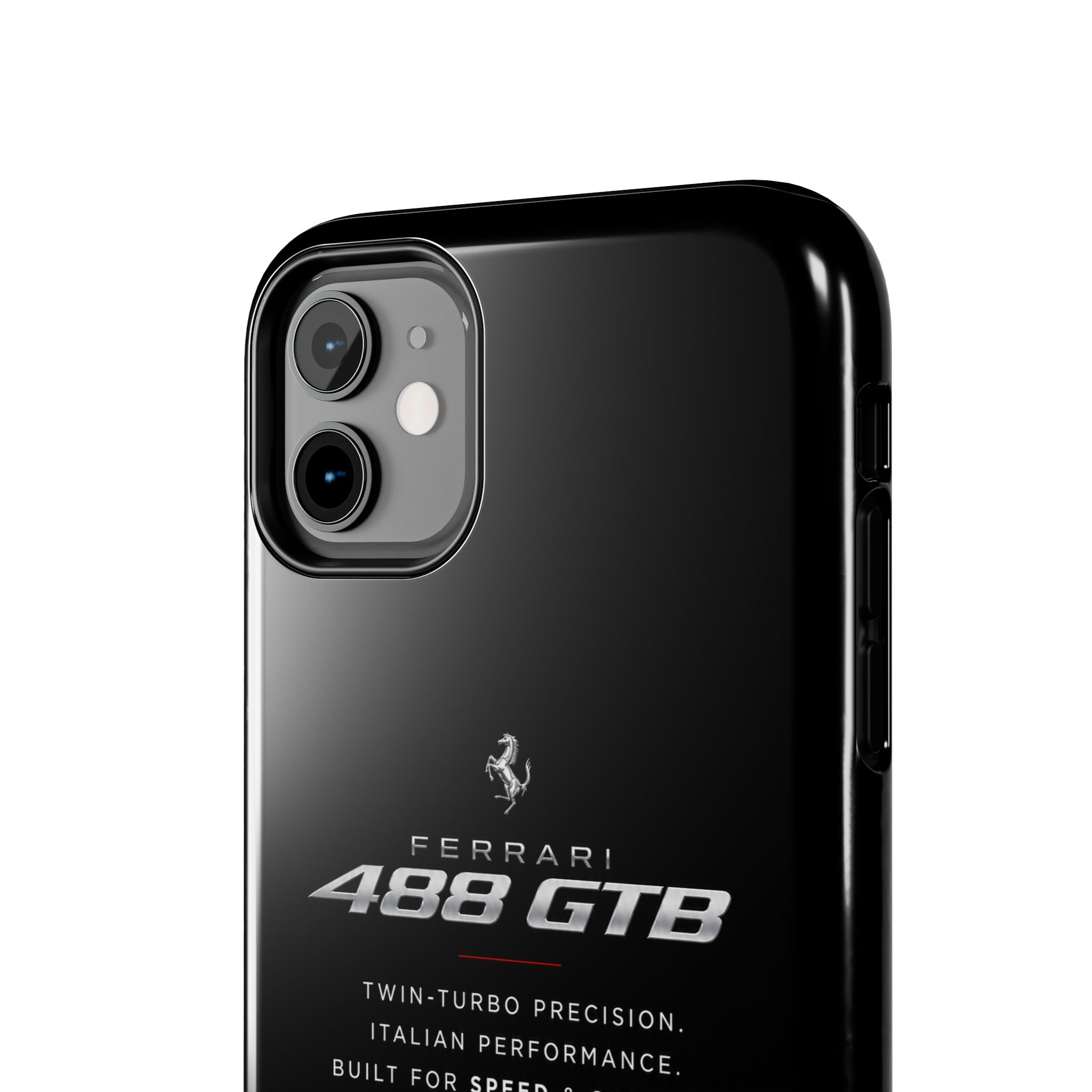 Ferrari 488 GTB Black Sports Car Tough Phone Case