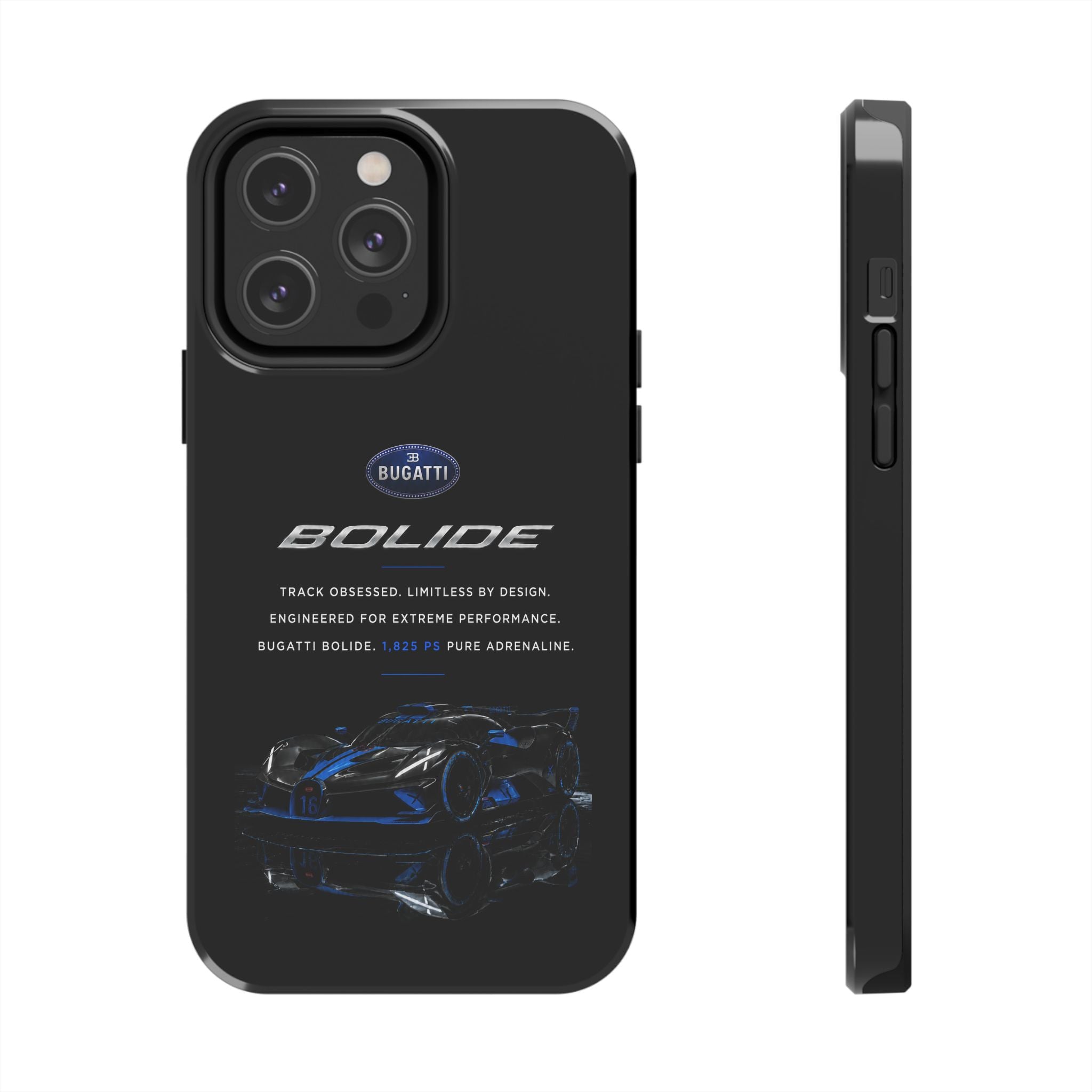 Bugatti Bolide Racing Phone Case — Glossy Protective iPhone Cover