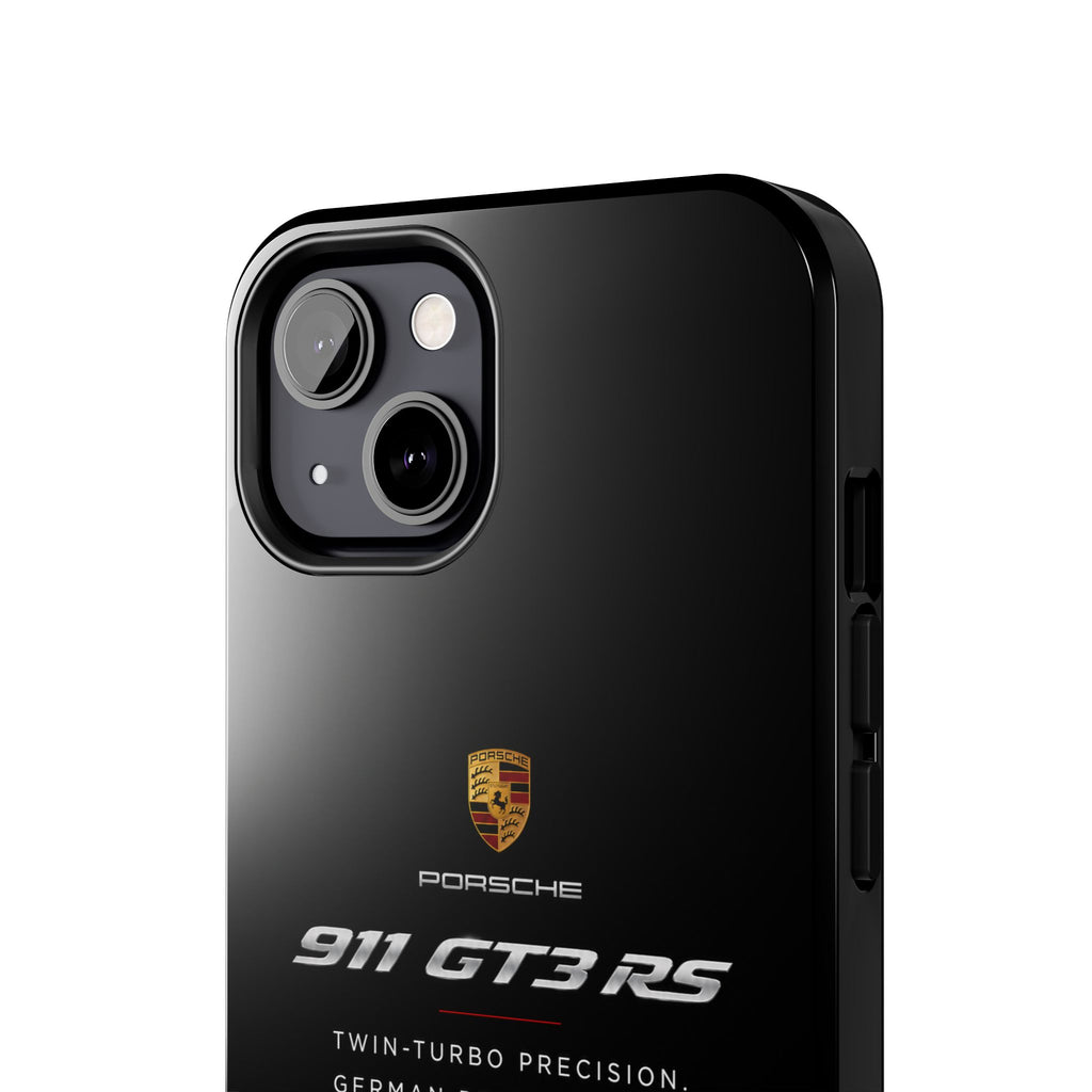 Porsche 911 GT3 RS Tough Phone Case — Black Racing Car Protective Cover