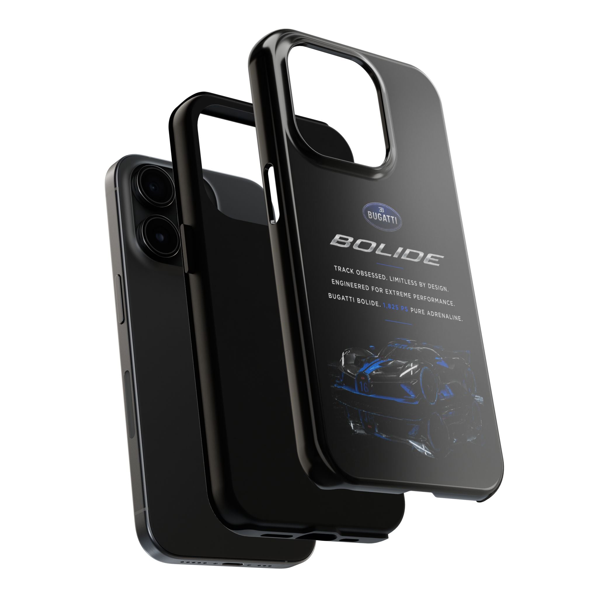 Bugatti Bolide Racing Phone Case — Glossy Protective iPhone Cover