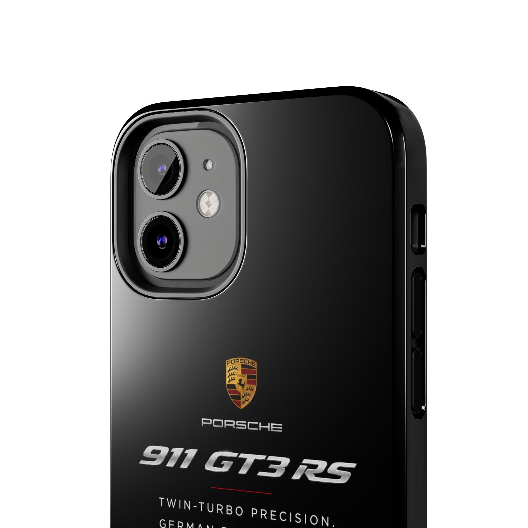 Porsche 911 GT3 RS Tough Phone Case — Black Racing Car Protective Cover