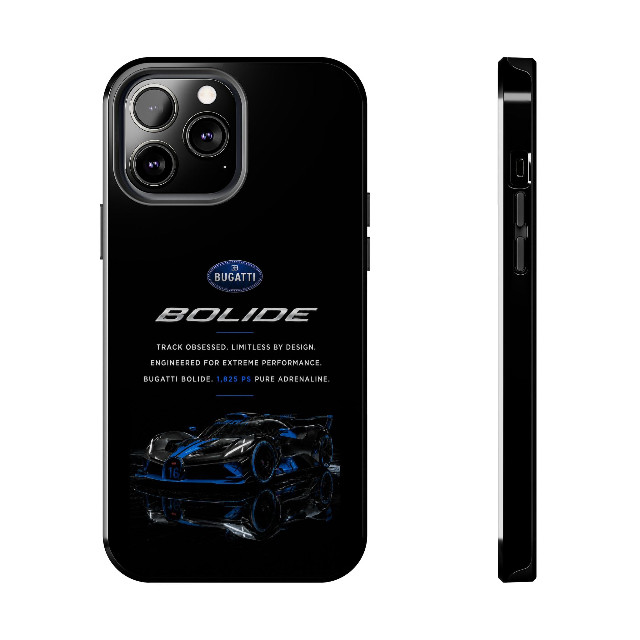 Bugatti Bolide Racing Phone Case — Glossy Protective iPhone Cover