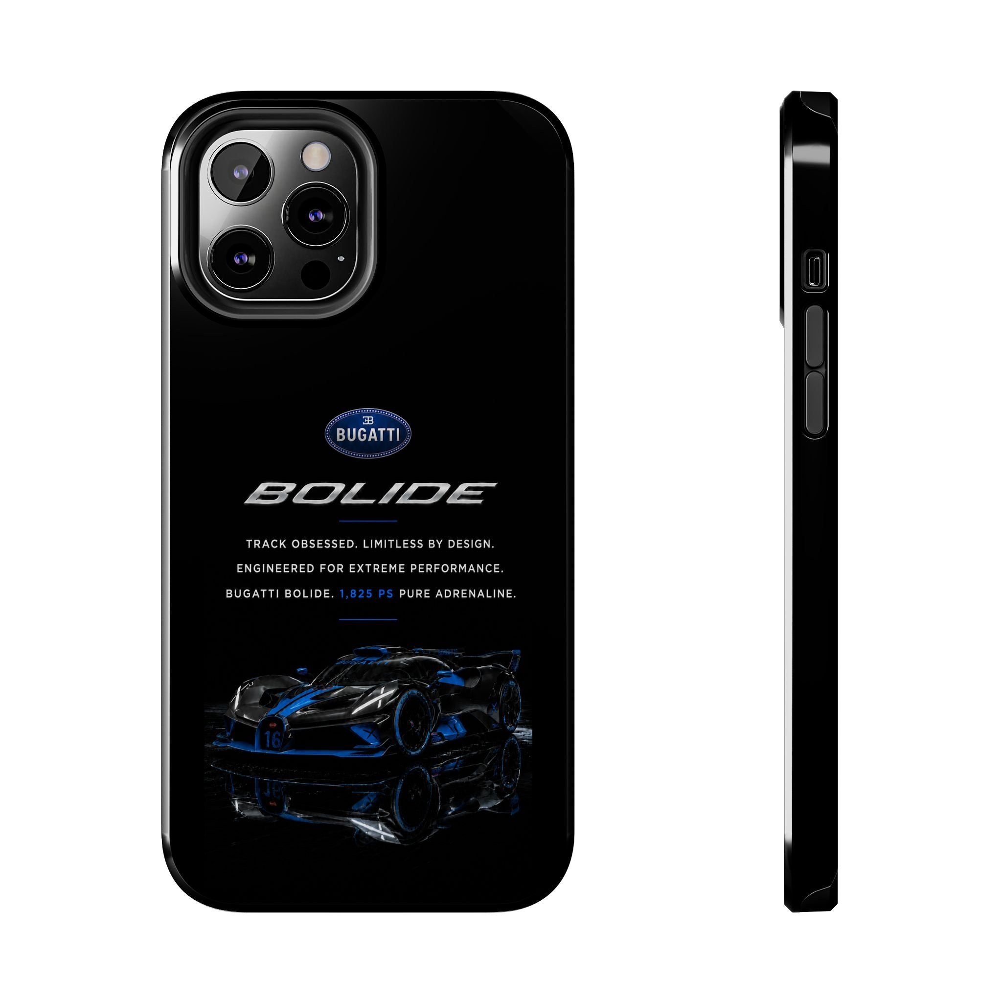 Bugatti Bolide Racing Phone Case — Glossy Protective iPhone Cover