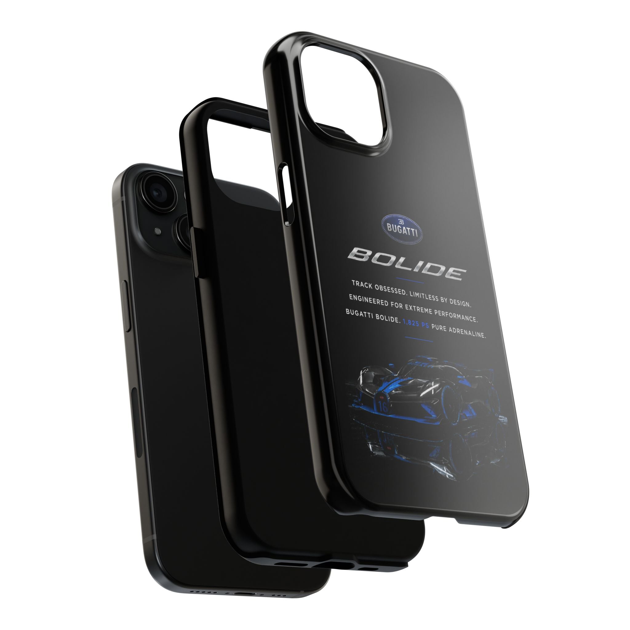Bugatti Bolide Racing Phone Case — Glossy Protective iPhone Cover