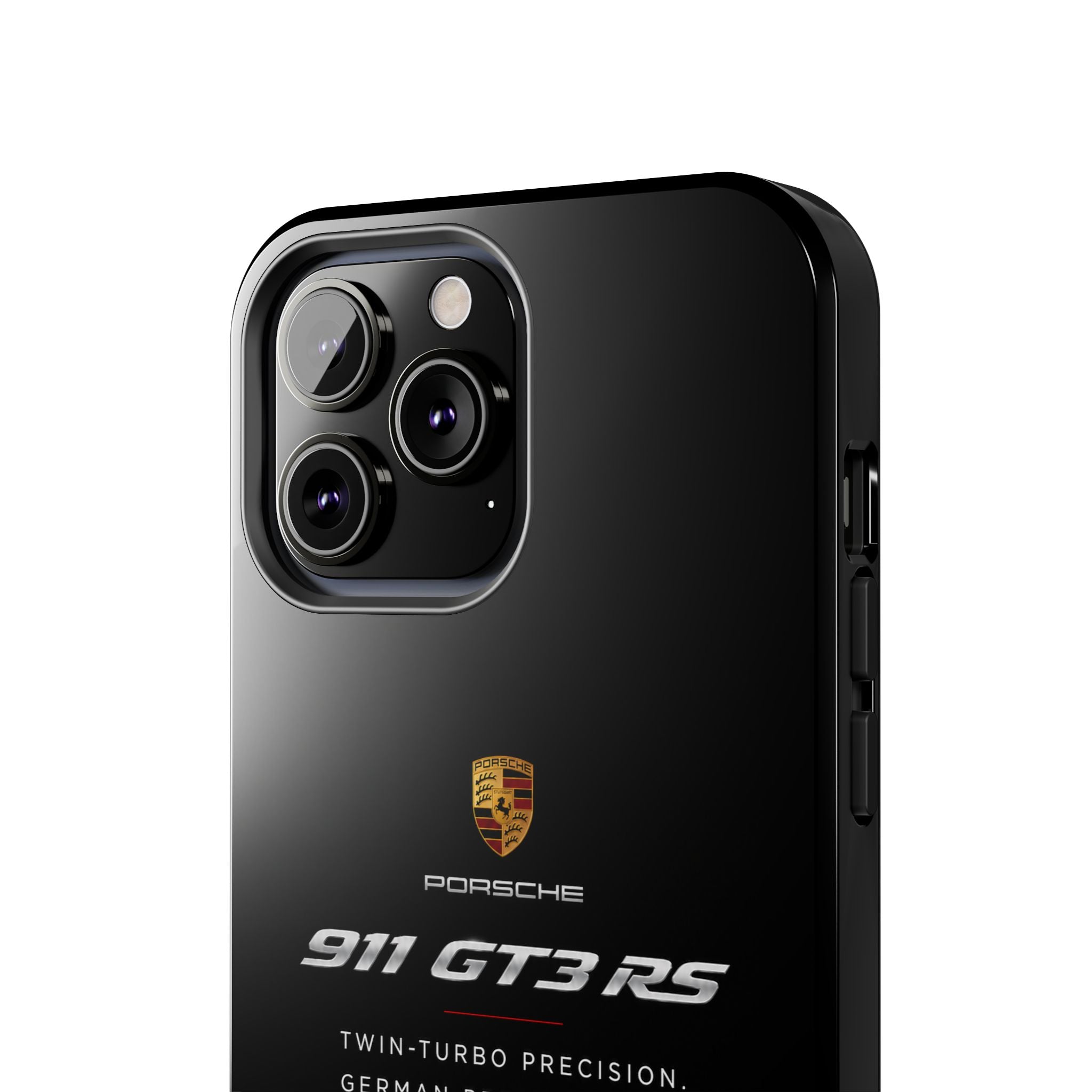 Porsche 911 GT3 RS Tough Phone Case — Black Racing Car Protective Cover