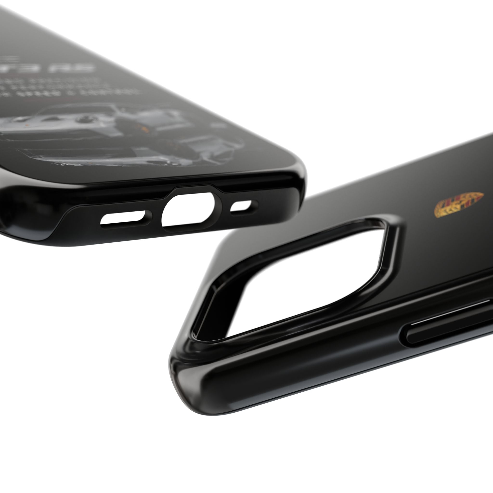 Porsche 911 GT3 RS Tough Phone Case — Black Racing Car Protective Cover