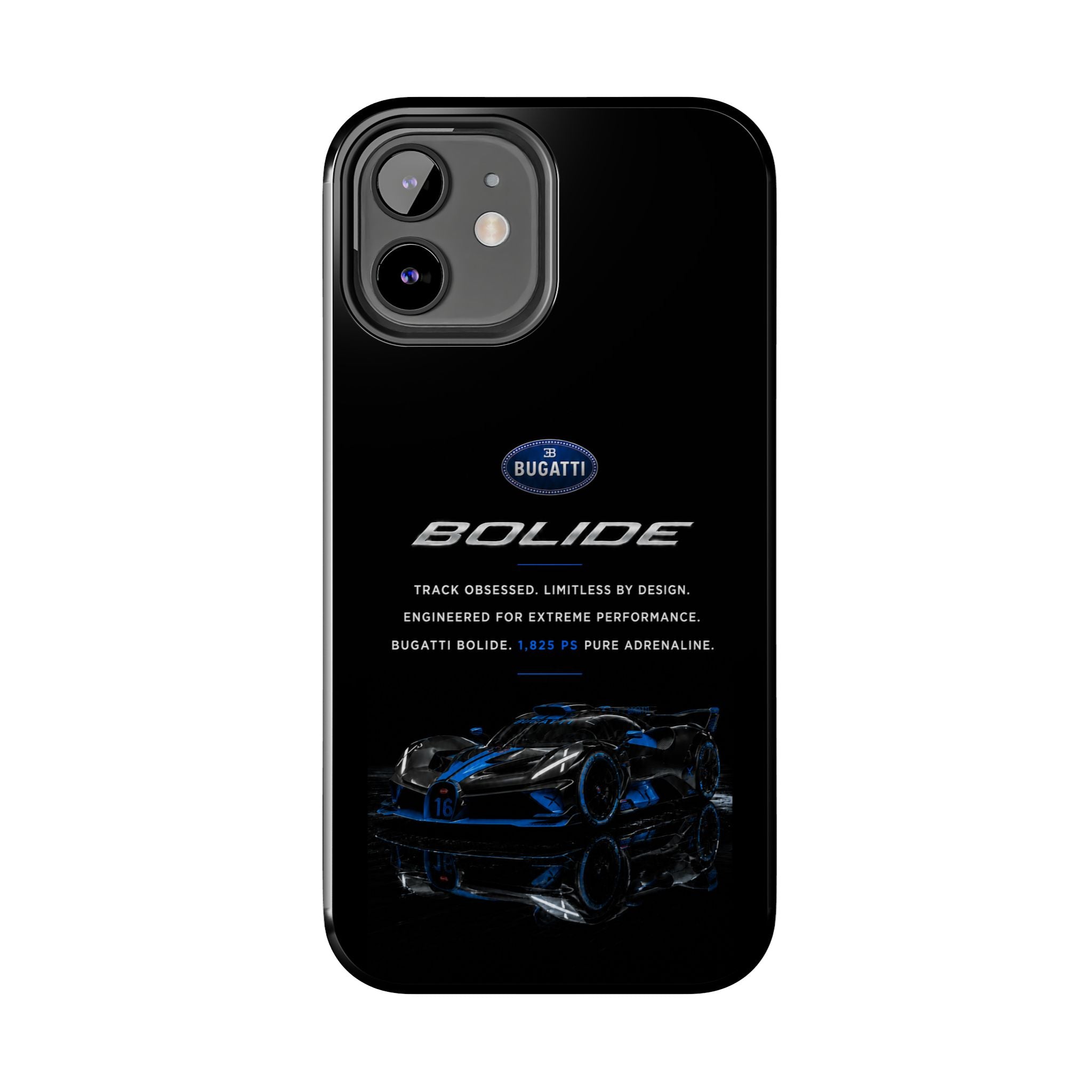 Bugatti Bolide Racing Phone Case — Glossy Protective iPhone Cover