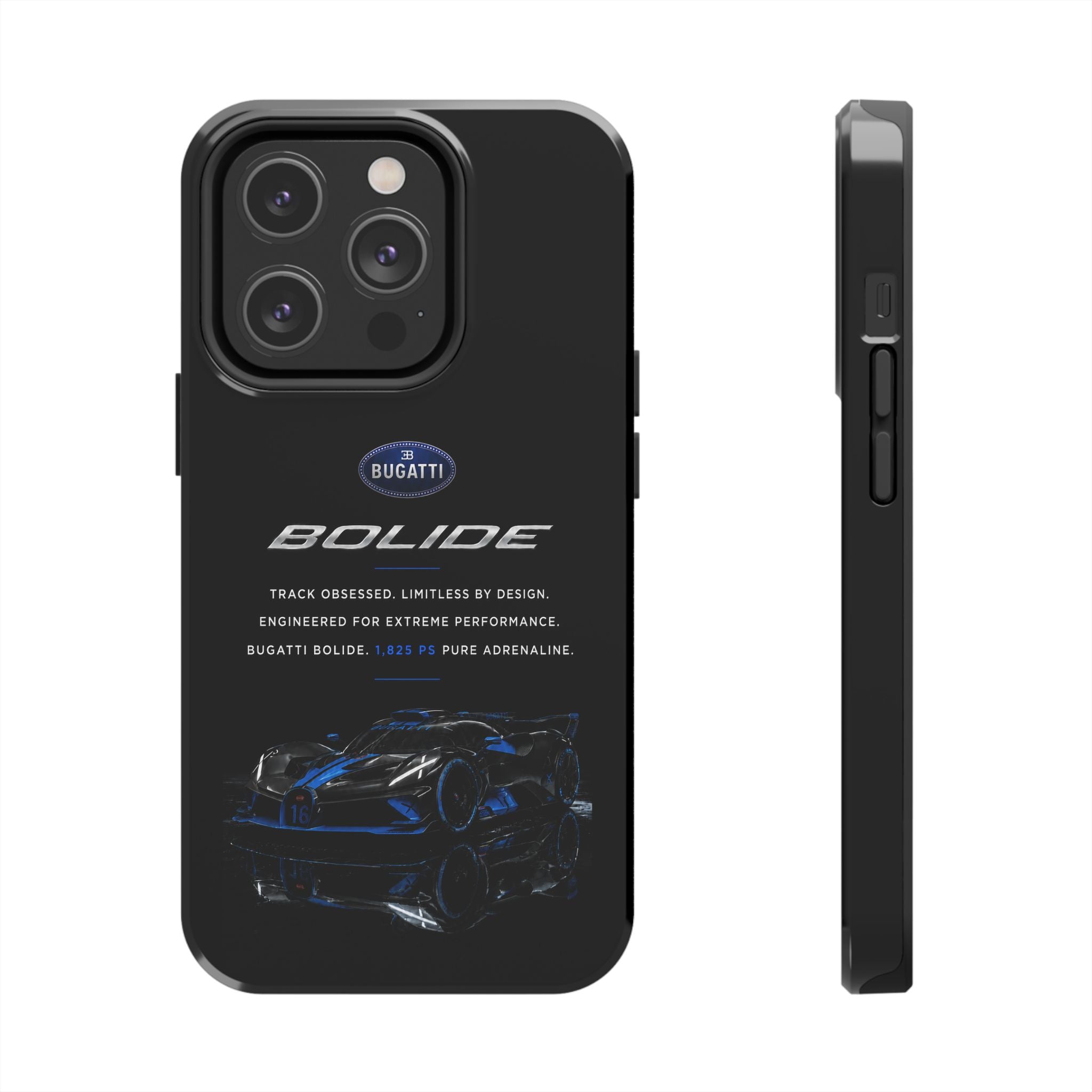 Bugatti Bolide Racing Phone Case — Glossy Protective iPhone Cover