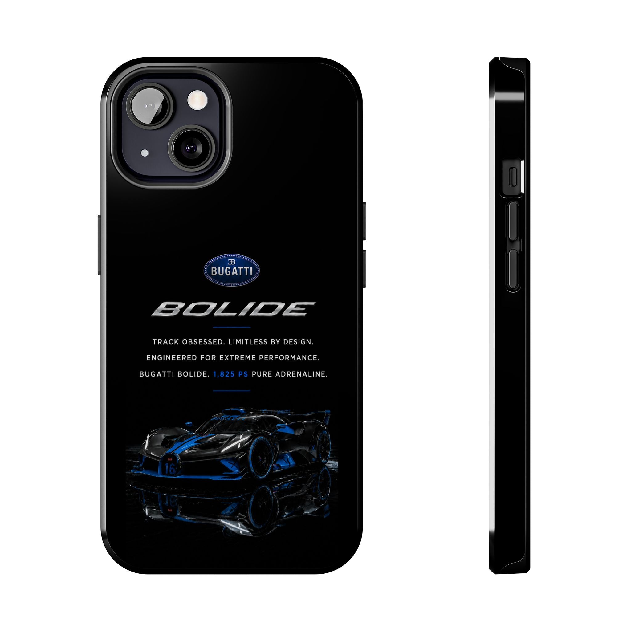 Bugatti Bolide Racing Phone Case — Glossy Protective iPhone Cover