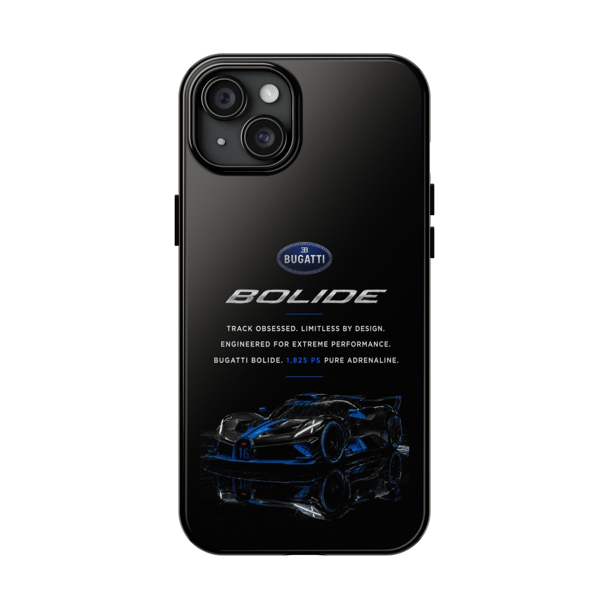 Bugatti Bolide Racing Phone Case — Glossy Protective iPhone Cover