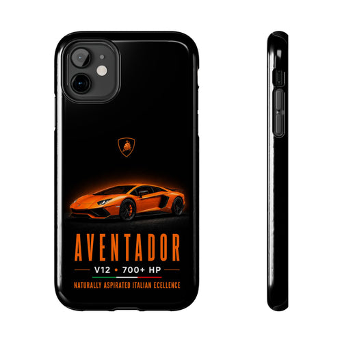 Aventador Sports Car Tough Phone Case — Orange Supercar V12 700+ HP