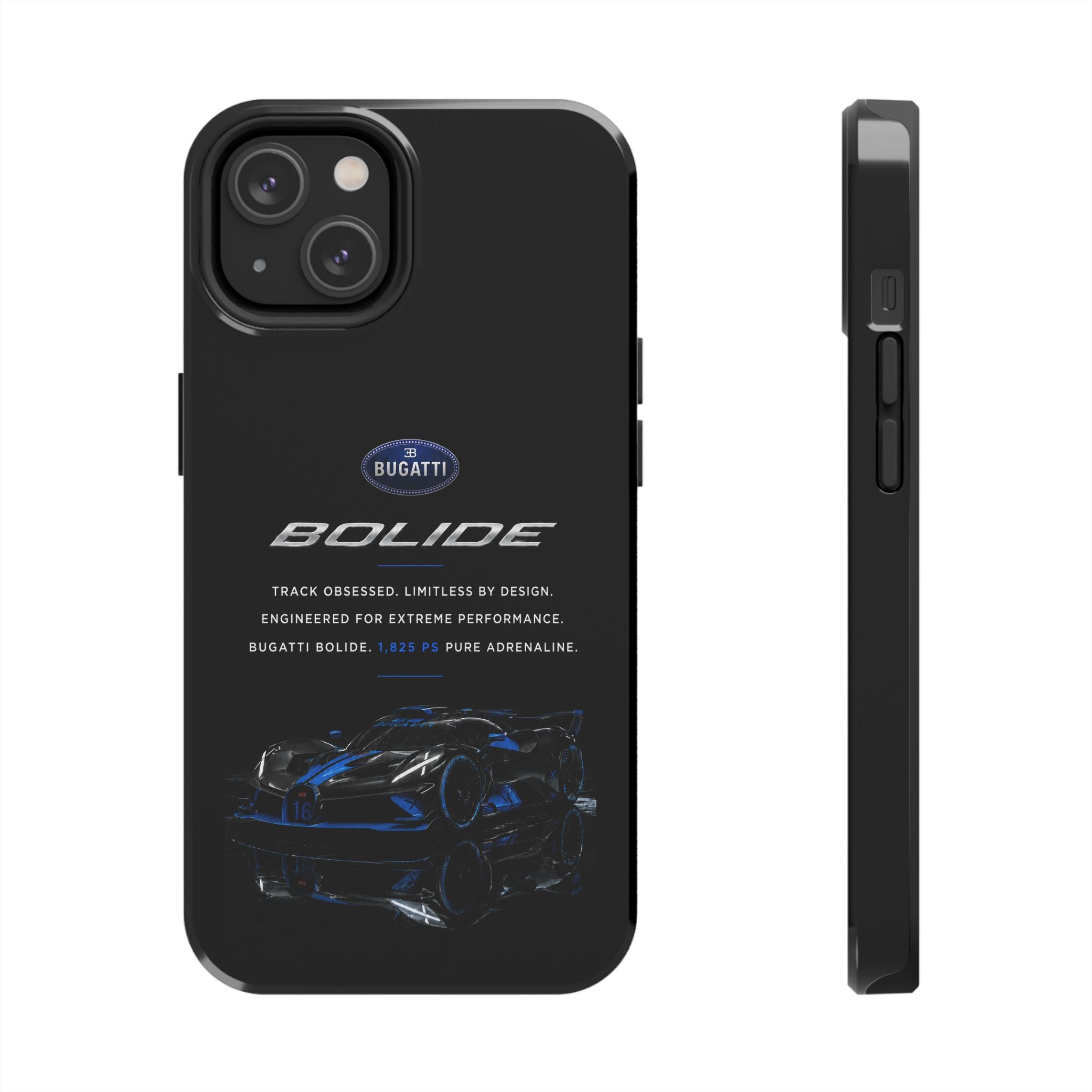 Bugatti Bolide Racing Phone Case — Glossy Protective iPhone Cover