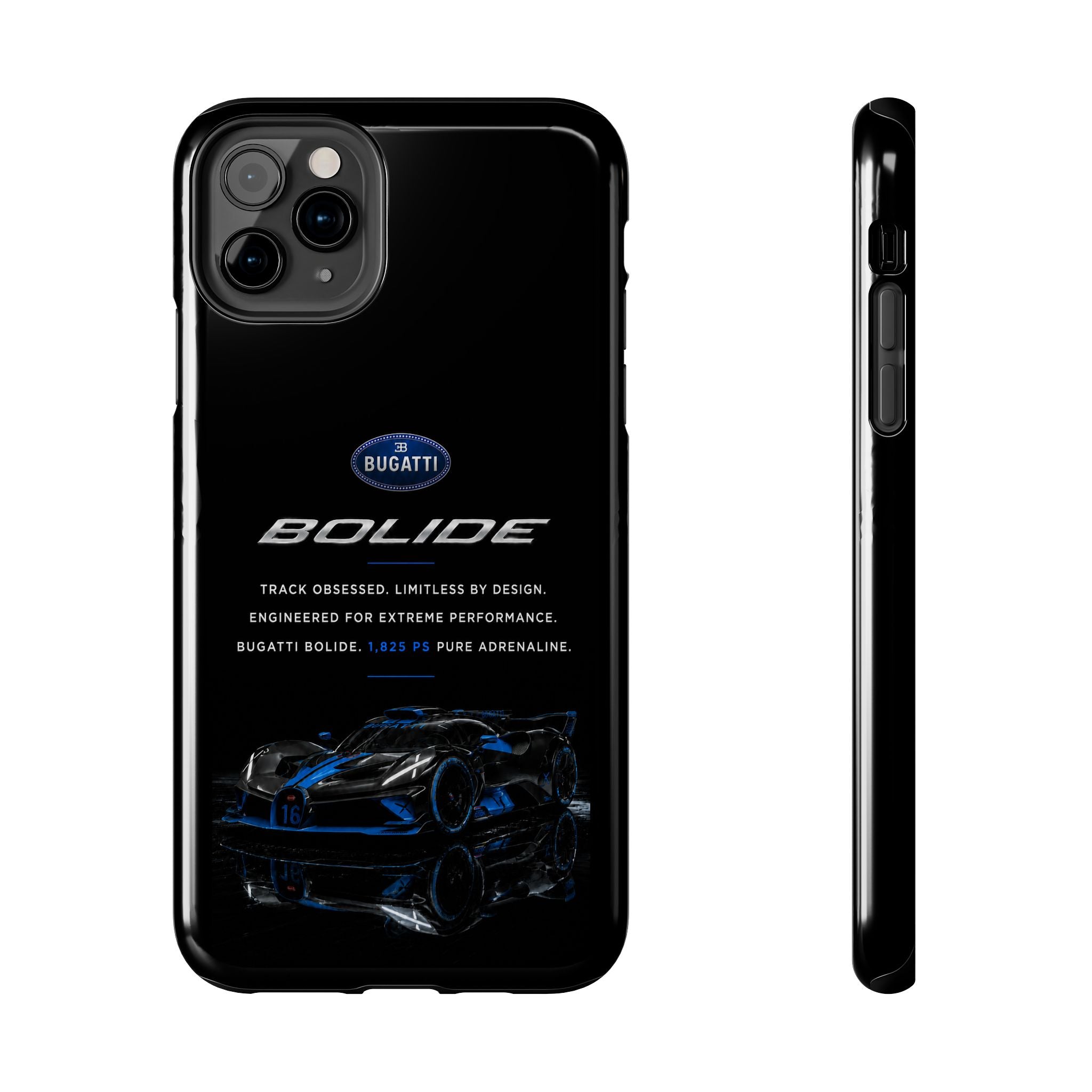 Bugatti Bolide Racing Phone Case — Glossy Protective iPhone Cover