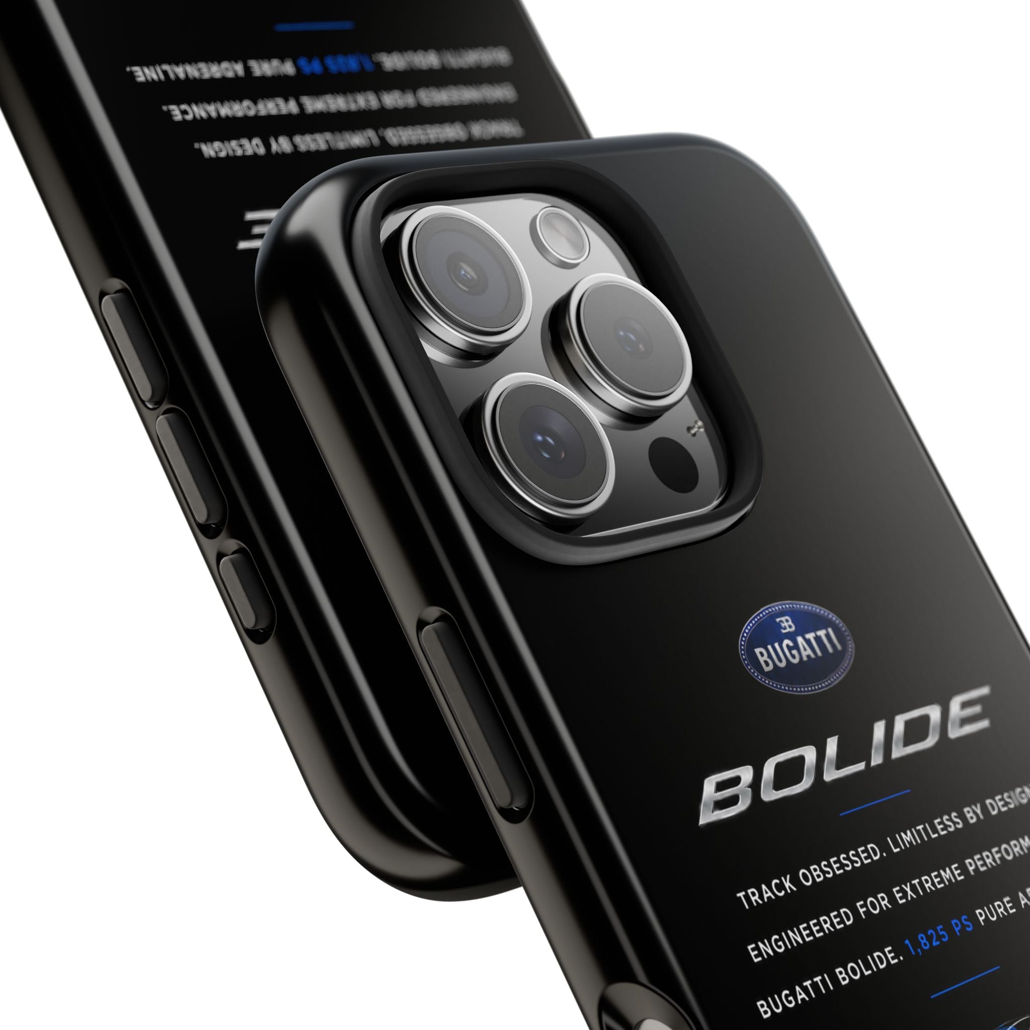 Bugatti Bolide Racing Phone Case — Glossy Protective iPhone Cover