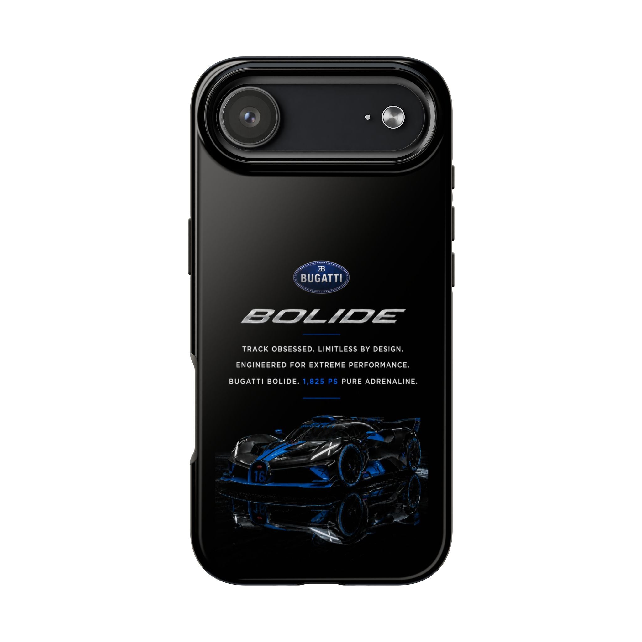 Bugatti Bolide Racing Phone Case — Glossy Protective iPhone Cover
